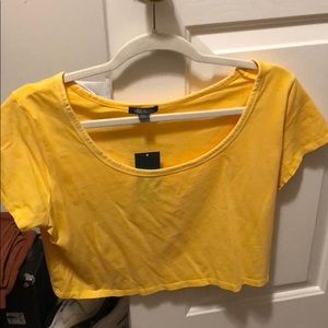 Yellow Crop Top.